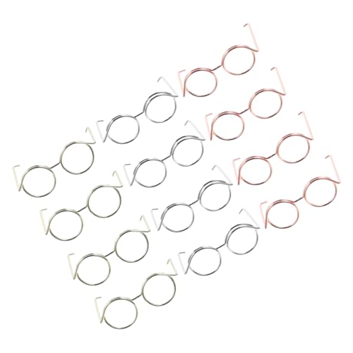 CVUTOVO 12stücke Teiliges Mini-Brillen Für Puppen Kupferdraht Leichte Rahmenlose Sonnenbrillen Roségold Für Bastelarbeiten Und Rollenspiele CVUTOVO 12stücke Teiliges Mini-Brillen Für Puppen Kupferdraht Leichte Rahmenlose Sonnenbrillen Roségold Für Bastelarbeiten Und Rollenspiele von CVUTOVO