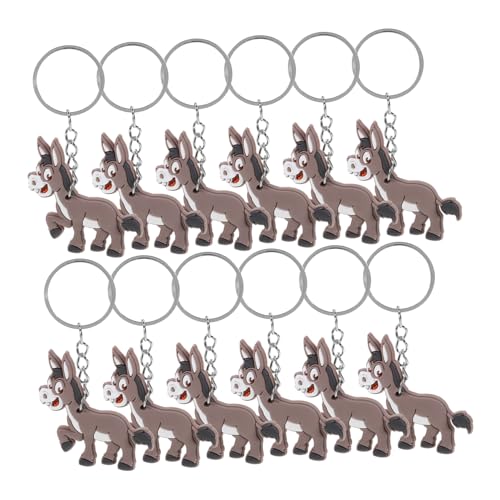 CVUTOVO Schlüsselanhänger 12 Stück Süßes Design PVC Material Praktisch für Taschen als Mitgebsel für Kindergeburtstag Dekoration von CVUTOVO