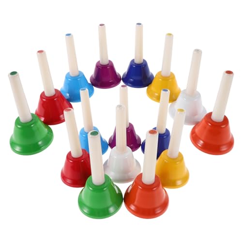 CVUTOVO 16 Stück Bunte Handglocken Teilig Pädagogisches Musikinstrument für Langlebig und Tragbar für Unterricht und Feiern Klangförderung für Jungen und Mädchen CVUTOVO 16 Stück Bunte Handglocken Teilig Pädagogisches Musikinstrument für Langlebig und Tragbar für Unterricht und Feiern Klangförderung für Jungen und Mädchen von CVUTOVO