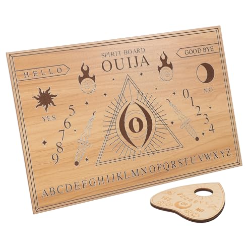 CVUTOVO 1Satz Holz Pendelbrett für Weissagung Teiliges Meditations Dekorationsboard Handwerkskunst für Tarot Psychologen und Astrologie Enthusiasten von CVUTOVO