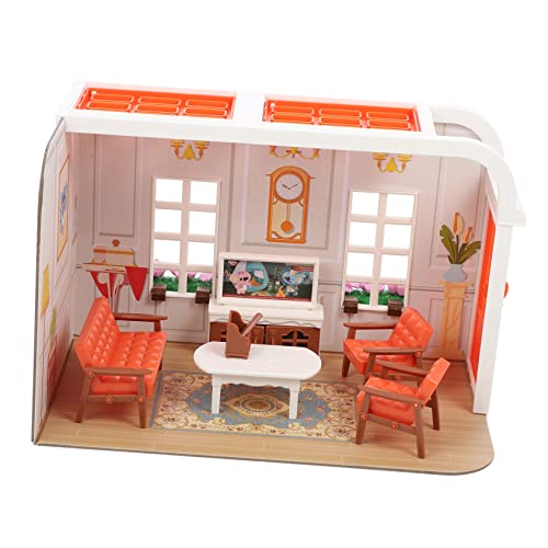 CVUTOVO 1satz Mini Spielzeug Miniatur Mit Möbeln Für Mädchen Sicheres Kunststoffmaterial Lebendige Mini-szenen Für von CVUTOVO