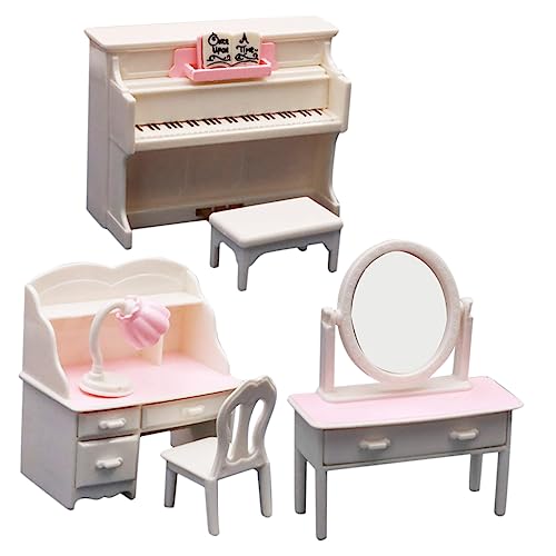 CVUTOVO 1satz Miniatur Deko Mit Realistischen Mini Möbeln Miniaturnachbildung Eines Klavier Und Schreibtischmodells Für Puppenhausdekoration Und -projekte CVUTOVO 1satz Miniatur Deko Mit Realistischen Mini Möbeln Miniaturnachbildung Eines Klavier Und Schreibtischmodells Für Puppenhausdekoration Und -projekte von CVUTOVO