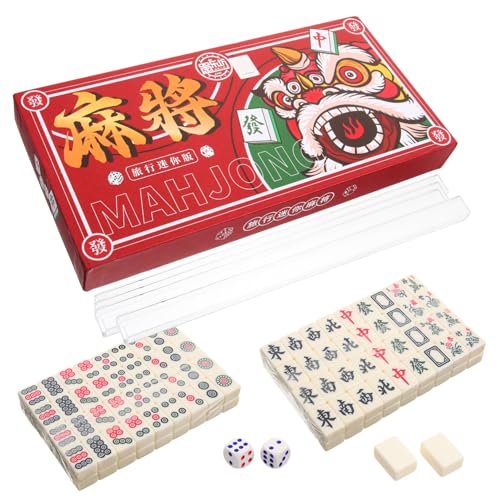 CVUTOVO 1satz Reise Mahjong Set Mini Mahjong Spiel Für Und Familie Tragbar Leicht Und Für Zuhause Und Partys CVUTOVO 1satz Reise Mahjong Set Mini Mahjong Spiel Für Und Familie Tragbar Leicht Und Für Zuhause Und Partys von CVUTOVO