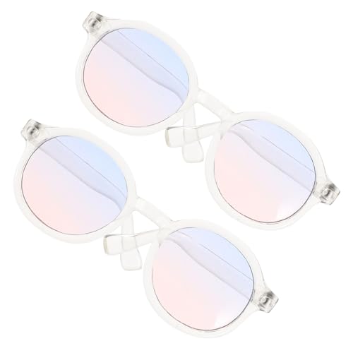 CVUTOVO 2 Paare Mini Puppenbrille Stylische Accessoires für Puppen Tragbare Sonnenbrille Blau für Kostüme und Fotorequisiten CVUTOVO 2 Paare Mini Puppenbrille Stylische Accessoires für Puppen Tragbare Sonnenbrille Blau für Kostüme und Fotorequisiten von CVUTOVO