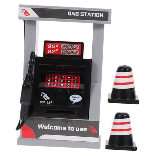 CVUTOVO 2 Satz Simulations-Tankstellenspielzeug Kognitives für Tankstellen Tankstelle Zapfsäule Gasmodell Tankstellenspielzeug für Plastik von CVUTOVO