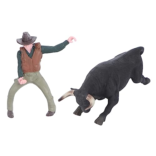 CVUTOVO 2 Stück Dekoratives Stierkampf Modell Realistische Ritter Figurine Statische Kunstwerke für Stilvolle Wohnaccessoires und Kreative Dekoration von CVUTOVO