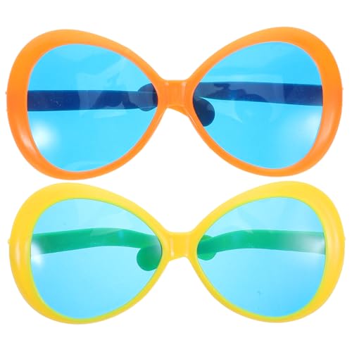 CVUTOVO 2 Stück Hawaii Brillen Riesige Party Brillen Riesige Neuartige Sonnenbrillen Neuartige Party Sonnenbrillen Brillen Für Partys Neuartige Lustige Brillen Strand Pool Party von CVUTOVO