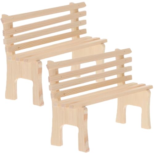 CVUTOVO 2 Stück Miniatur Holzstuhl Modell Teiliges für Puppenhaus Dekoration Kreatives für Fotorequisiten und DIY Miniaturgärten CVUTOVO 2 Stück Miniatur Holzstuhl Modell Teiliges für Puppenhaus Dekoration Kreatives für Fotorequisiten und DIY Miniaturgärten von CVUTOVO