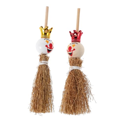 CVUTOVO 2 Stück Miniaturisierte Clown Besen Teiliges für Puppenhaus Detailgetreue Accessoires für Kreative Szenen Halloween Zubehör für Sammler und Miniaturenthusiasten CVUTOVO 2 Stück Miniaturisierte Clown Besen Teiliges für Puppenhaus Detailgetreue Accessoires für Kreative Szenen Halloween Zubehör für Sammler und Miniaturenthusiasten von CVUTOVO