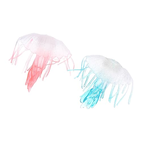 CVUTOVO 2 Stück Realistische Wasserqualle Deko Simuliertes Meerestier für Vivid Jellyfish Tischdekoration für Zuhause Büro Lernspiele und CVUTOVO 2 Stück Realistische Wasserqualle Deko Simuliertes Meerestier für Vivid Jellyfish Tischdekoration für Zuhause Büro Lernspiele und von CVUTOVO