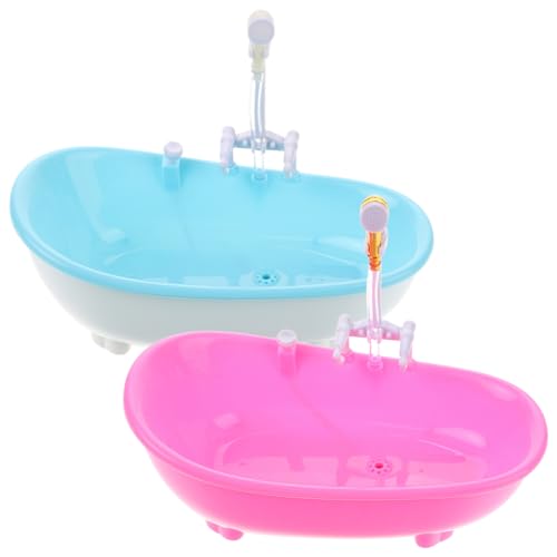 CVUTOVO 2 Stück Teiliges Set Badewannenbecher aus Kunststoff für Getränke Multifunktionale Badewannenbecher für Dining und Verschiedene Anlässe von CVUTOVO