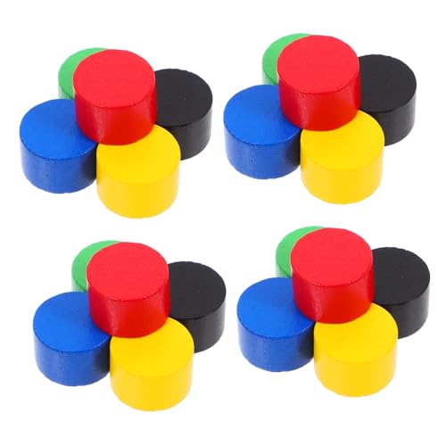 CVUTOVO 20 Stück Mini Holz Zylinder Schachfiguren Farbenfrohe Ersatzspielsteine für Brettspiele Zubehör für Schach und Flugschach Langlebig und Vielseitig Einsetzbar CVUTOVO 20 Stück Mini Holz Zylinder Schachfiguren Farbenfrohe Ersatzspielsteine für Brettspiele Zubehör für Schach und Flugschach Langlebig und Vielseitig Einsetzbar von CVUTOVO