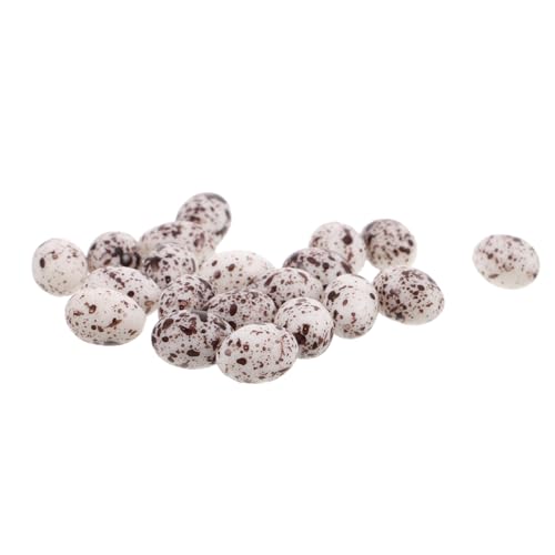 CVUTOVO 20 Stück Miniatur Wachtel Eier Figuren Kunststoff Deko Accessoires für Mini Tischdeko und Mikrolandschaften Authentischer Look Robustes Design Zubehör für Kreative Bastelprojekte CVUTOVO 20 Stück Miniatur Wachtel Eier Figuren Kunststoff Deko Accessoires für Mini Tischdeko und Mikrolandschaften Authentischer Look Robustes Design Zubehör für Kreative Bastelprojekte von CVUTOVO