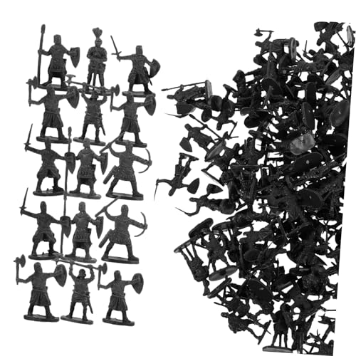 CVUTOVO 200Stücke Miniatur Menschenfiguren Mittelalter Soldaten Modelle für Sandtisch Dekoration Detailreiche Mini Figuren für Mikrolandschaften und Kreative Szenen von CVUTOVO