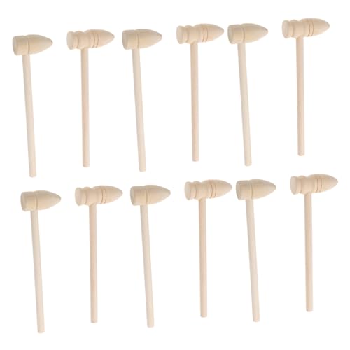 CVUTOVO 20Stücke Holzhammer für Multifunktionale Spielzeughämmer für Hammerspiele und Kuchen für Interaktives und Kreative Lernaktivitäten Sicher und Langlebig CVUTOVO 20Stücke Holzhammer für Multifunktionale Spielzeughämmer für Hammerspiele und Kuchen für Interaktives und Kreative Lernaktivitäten Sicher und Langlebig von CVUTOVO