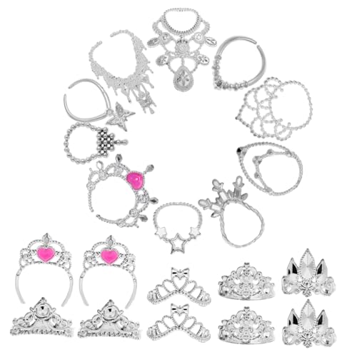 CVUTOVO 20Stücke Teiliges Puppenzubehör Set mit Mini Kronen und Leicht Kompakt und Vielseitig für Kreative Puppendekoration und von CVUTOVO
