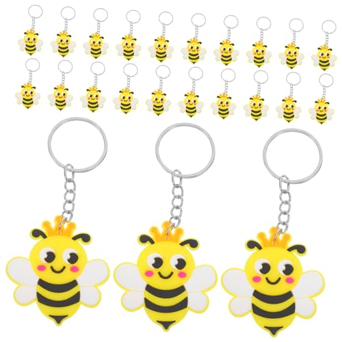 CVUTOVO 24 Stück Niedliche Bienen Schlüsselanhänger mit Charm für Kindergeburtstagsfeiern Süße Dekoration für Taschen und Rucksäcke CVUTOVO 24 Stück Niedliche Bienen Schlüsselanhänger mit Charm für Kindergeburtstagsfeiern Süße Dekoration für Taschen und Rucksäcke von CVUTOVO
