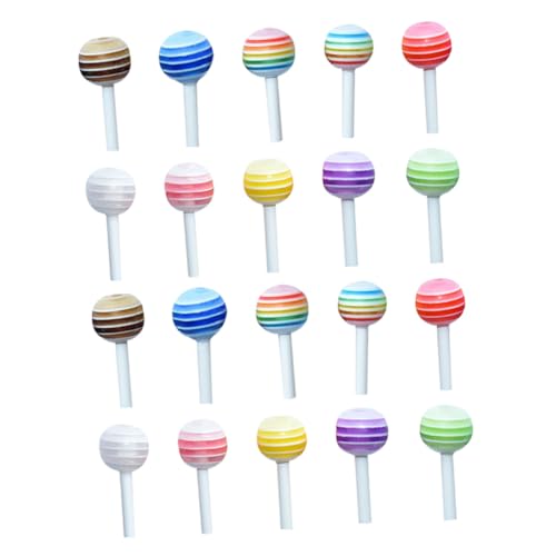 CVUTOVO 25 Stück Teiliges Mini Lutscher Bunte Zuckerloaf Modelle Realistische Miniatur Deko für Puppenhaus Landschaft Zubehör Leichte Robuste Materialien Farblich Sortiert Zufällige Farbe CVUTOVO 25 Stück Teiliges Mini Lutscher Bunte Zuckerloaf Modelle Realistische Miniatur Deko für Puppenhaus Landschaft Zubehör Leichte Robuste Materialien Farblich Sortiert Zufällige Farbe von CVUTOVO