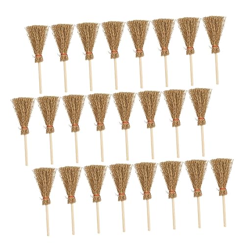 CVUTOVO 25Stücke Besen Teilig Hochwertige Mini Holzbesen für Puppenhaus Dekorationen für Micro Landschaften und Puppenheim Sicheres für Weihnachtsornamente CVUTOVO 25Stücke Besen Teilig Hochwertige Mini Holzbesen für Puppenhaus Dekorationen für Micro Landschaften und Puppenheim Sicheres für Weihnachtsornamente von CVUTOVO