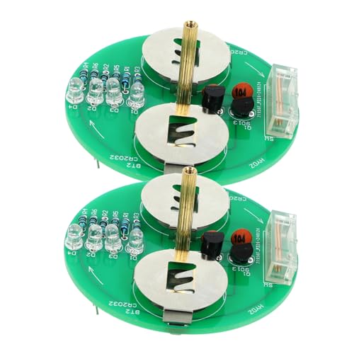 CVUTOVO 2Sätze LED Gyroskop DIY Kit Elektronisches Lötset für Unterricht und Bastelprojekte Tragbar für Lötübungen und Elektronik Enthusiasten von CVUTOVO