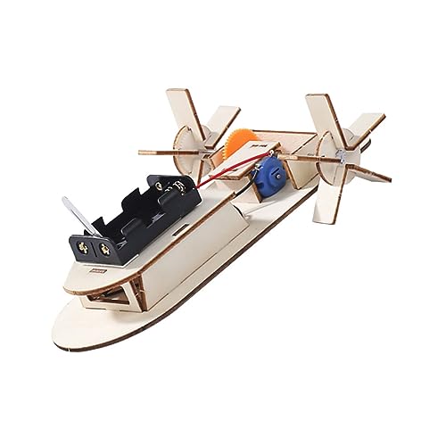 CVUTOVO 2Stücke DIY Holz Boot Modell Experimentelles Elektroboot für Pädagogisches Holzspielzeug mit Hochwertigen Materialien für Kreatives Lernen und Wasserspaß von CVUTOVO
