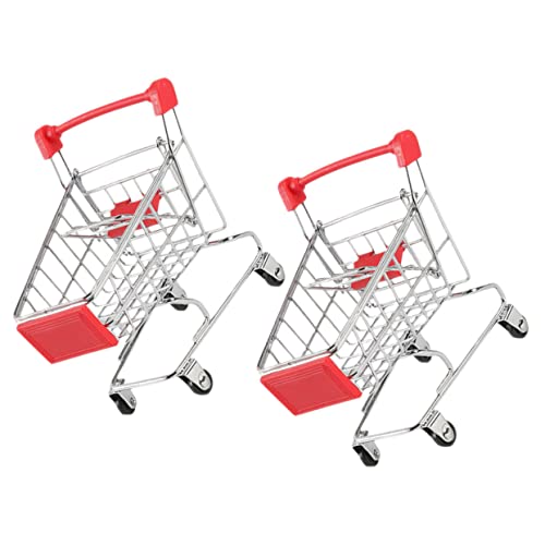 CVUTOVO 2Stücke Mini Einkaufswagen Stabil und Langlebig für Rollenspiele Aufbewahrung von Kleinigkeiten und Dekoration CVUTOVO 2Stücke Mini Einkaufswagen Stabil und Langlebig für Rollenspiele Aufbewahrung von Kleinigkeiten und Dekoration von CVUTOVO