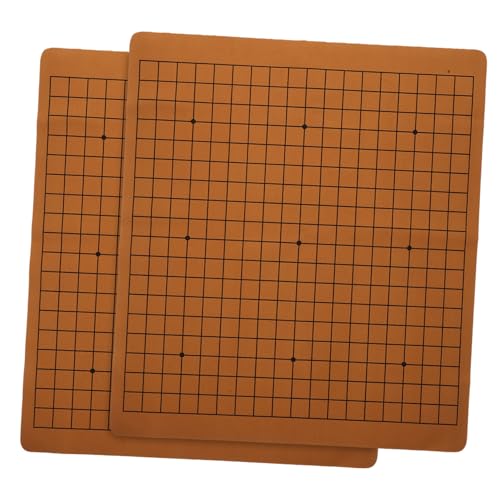 CVUTOVO 2Stücke Teiliges Doppelseitiges Schachbrett aus PU Faltbare Schachspielplatten für Go und Gobang Langlebig und Tragbar für Brettspielenthusiasten Zufällige Farben CVUTOVO 2Stücke Teiliges Doppelseitiges Schachbrett aus PU Faltbare Schachspielplatten für Go und Gobang Langlebig und Tragbar für Brettspielenthusiasten Zufällige Farben von CVUTOVO