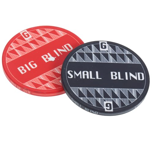 CVUTOVO 2stücke Keramik Poker Button Mit Großen Und Kleinen Blinds Hochwertige Marker Für Poker Und Kartenspiele Zubehör Für Spielabende Und Turniere von CVUTOVO