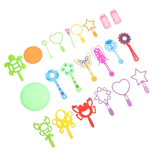 CVUTOVO 3 Sätze Teiliges Set Bunte Seifenblasenstäbe für Sicher Flexibel für Partys und Outdoor Aktivitäten für Ab Jahren Zufällige Farbe Zufällige Farbe von CVUTOVO