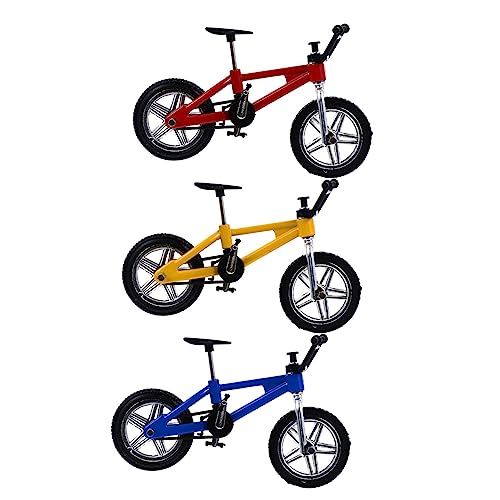 CVUTOVO 3 Stück Mini Finger Bike aus Legierung Teiliges Stress Relief für Fingerbewegungen für Unterwegs Rot Blau und Gelb CVUTOVO 3 Stück Mini Finger Bike aus Legierung Teiliges Stress Relief für Fingerbewegungen für Unterwegs Rot Blau und Gelb von CVUTOVO