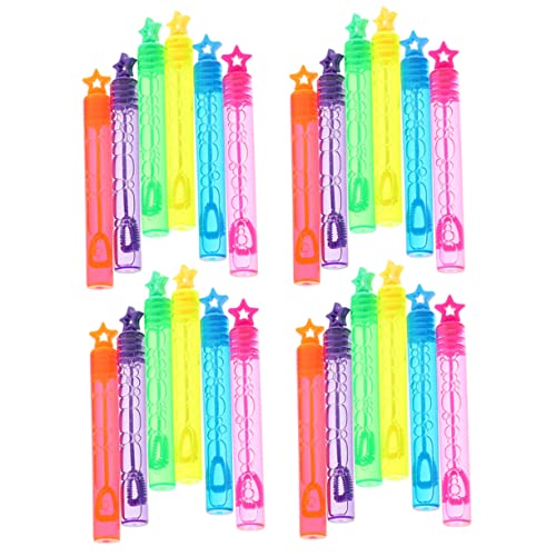 CVUTOVO 30 Stück Seifenblasenstäbe Lustige Mini Bubble Wands für Jungen und Mädchen für Partys Geburtstage Hochzeiten und Outdoor Spielspaß Zufällige Farbe von CVUTOVO
