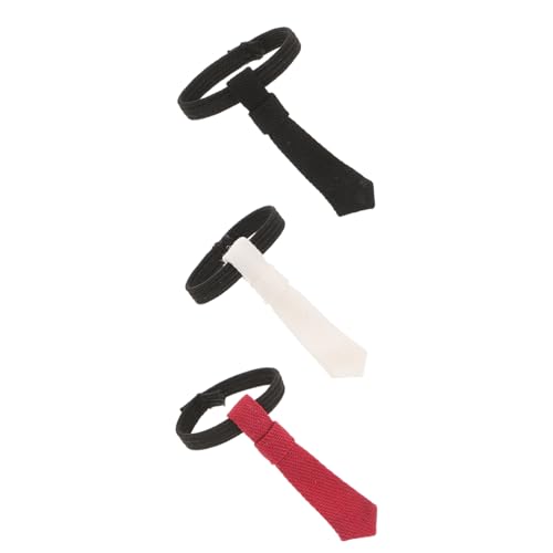 CVUTOVO 3Stücke Action Figuren Elegantes DIY Puppenhaus Zubehör Handgefertigte Krawatten aus Weichem Langlebigem Material Vielseitig Kombinierbar mit Puppenkleidung Stilvolle Fliege von CVUTOVO