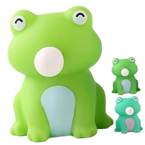 CVUTOVO 3Stücke Mini Frosch Squeeze Teiliges Stressabbau Für Büroschreibtische Dehnbares Frosch Dekompression Fokussteigerung Lustiges Cartoon Design von CVUTOVO