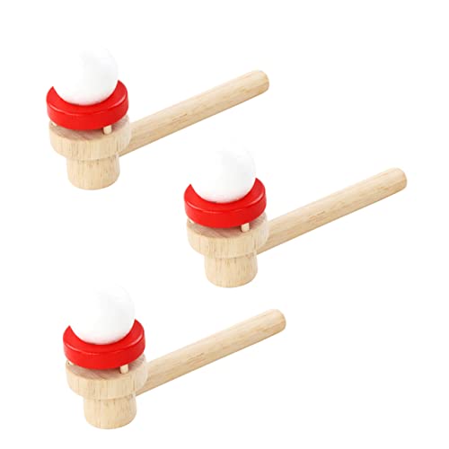 CVUTOVO 3Stücke Teiliges Lernspielzeug Holz Pusteball Spielset für Schwimmende Bälle für Interaktive Familienaktivitäten im Freien für Jungen und Jahren CVUTOVO 3Stücke Teiliges Lernspielzeug Holz Pusteball Spielset für Schwimmende Bälle für Interaktive Familienaktivitäten im Freien für Jungen und Jahren von CVUTOVO