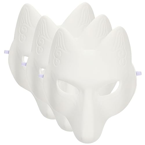 CVUTOVO 3stücke Fuchs Masken Unbemalte Masquerade Masken Für Halloween Kostüme Bastelprojekte Und Partys Leichte Pu-materialien Für Kreative Gestaltung CVUTOVO 3stücke Fuchs Masken Unbemalte Masquerade Masken Für Halloween Kostüme Bastelprojekte Und Partys Leichte Pu-materialien Für Kreative Gestaltung von CVUTOVO