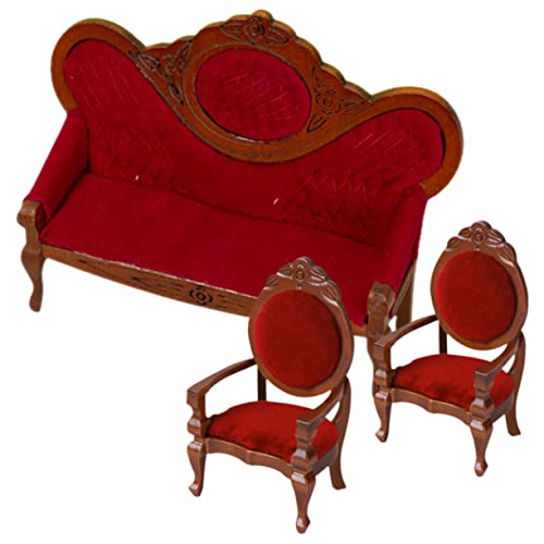 CVUTOVO 3stücke Vintage Miniatur Sofa Für Dekorative Couch Und Sessel Hochwertigem Für Kreative Spielumgebungen CVUTOVO 3stücke Vintage Miniatur Sofa Für Dekorative Couch Und Sessel Hochwertigem Für Kreative Spielumgebungen von CVUTOVO