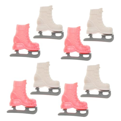 CVUTOVO 4 Paare Miniatur Rollschuhe für Puppen Bezaubernde Rollschuhe aus Robustem für Puppenhaus Zubehör und Kreative Spielideen CVUTOVO 4 Paare Miniatur Rollschuhe für Puppen Bezaubernde Rollschuhe aus Robustem für Puppenhaus Zubehör und Kreative Spielideen von CVUTOVO