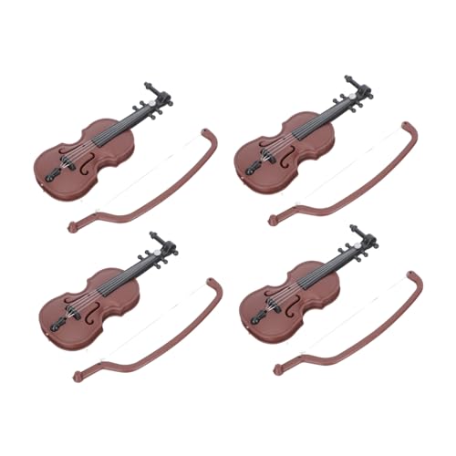 CVUTOVO 4 Stück Mini Musikinstrumentenmodelle Ornament Dekorationen Puppenhaus Geigenmodell Geigenmodell DIY Miniatur Geige Mini Geige Kleine Geige Miniatur Kunststoff CVUTOVO 4 Stück Mini Musikinstrumentenmodelle Ornament Dekorationen Puppenhaus Geigenmodell Geigenmodell DIY Miniatur Geige Mini Geige Kleine Geige Miniatur Kunststoff von CVUTOVO