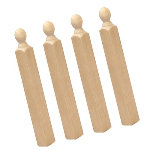 CVUTOVO 4 Stück Mini Säulen für Puppenhaus Dekoration DIY Material für Treppenbau Möbel Zubehör Sicher und Glatte Oberfläche für Handwerksprojekte CVUTOVO 4 Stück Mini Säulen für Puppenhaus Dekoration DIY Material für Treppenbau Möbel Zubehör Sicher und Glatte Oberfläche für Handwerksprojekte von CVUTOVO