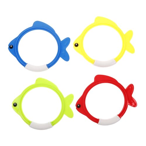 CVUTOVO 4 Stück Tauchfischringspielzeug Tauchspielzeug Tauchringe Tauchbecken Ringe Schwimmreifen Pool-Ring-Spiel Pool Sinkende Spielzeuge Gefälligkeiten Für Poolpartys Tauchstöcke Plastik CVUTOVO 4 Stück Tauchfischringspielzeug Tauchspielzeug Tauchringe Tauchbecken Ringe Schwimmreifen Pool-Ring-Spiel Pool Sinkende Spielzeuge Gefälligkeiten Für Poolpartys Tauchstöcke Plastik von CVUTOVO