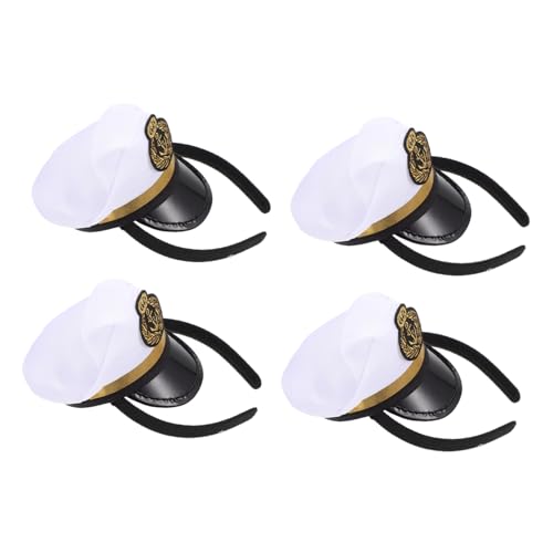 CVUTOVO 4 Stück Teiliges Matrosenhut Haarschmuck für Lustige Kostüm Haarreifen aus Kunststoff Kopfbedeckung für Cosplay Partys und Bühnenaufführungen CVUTOVO 4 Stück Teiliges Matrosenhut Haarschmuck für Lustige Kostüm Haarreifen aus Kunststoff Kopfbedeckung für Cosplay Partys und Bühnenaufführungen von CVUTOVO