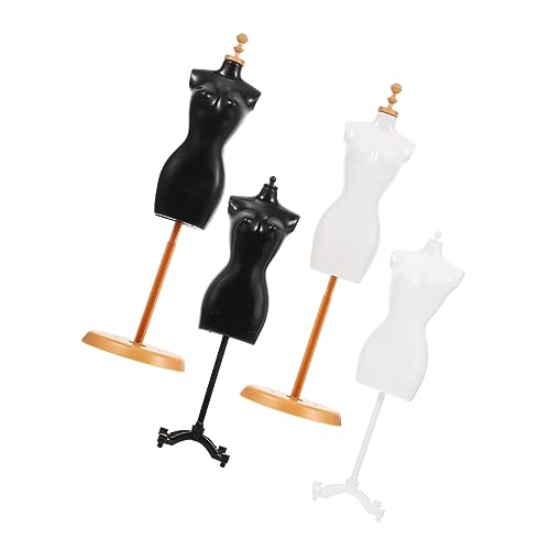 CVUTOVO 4 Stück Teiliges Puppen Kleiderständer Mini Mannequin Model Ständer für Puppenkleider Zubehör für Puppenhaus und Spielzeugorganisation CVUTOVO 4 Stück Teiliges Puppen Kleiderständer Mini Mannequin Model Ständer für Puppenkleider Zubehör für Puppenhaus und Spielzeugorganisation von CVUTOVO