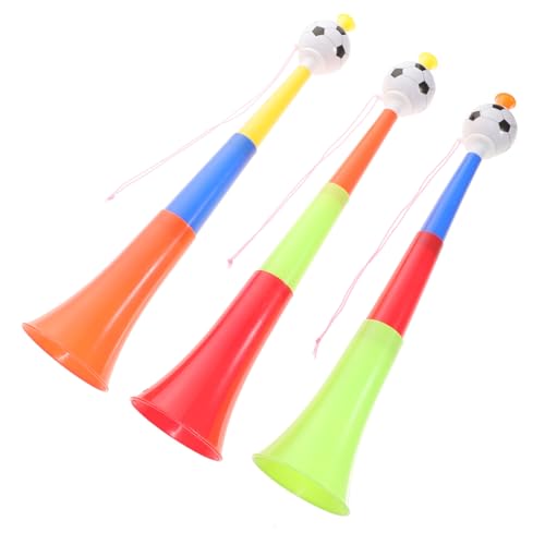 CVUTOVO 4 Stück Teleskop Fußball Trompete Lautes Stadionhorn für Fans für Sportevents und Partys Zufälligen Farben für Erwachsene Zufällige Farbe von CVUTOVO