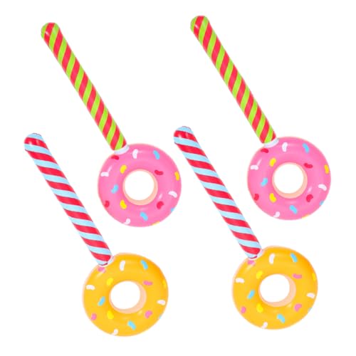 CVUTOVO 4 Stücke Aufblasbare Süßigkeiten Donut Ballons PVC Lollipop Sticks für Kindergeburtstagsfeiern und Candyland Themenaktivitäten Gelb CVUTOVO 4 Stücke Aufblasbare Süßigkeiten Donut Ballons PVC Lollipop Sticks für Kindergeburtstagsfeiern und Candyland Themenaktivitäten Gelb von CVUTOVO