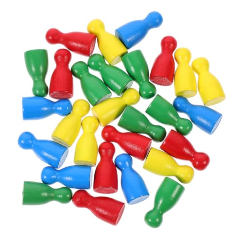 CVUTOVO 40Stücke Holzspielfiguren für Brettspiele Spielmarken Ersatz für Schachfiguren für Kunstprojekte von CVUTOVO