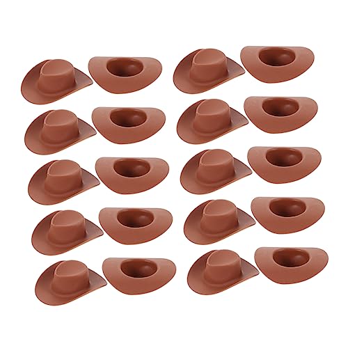 CVUTOVO 40Stücke Mini Cowboyhüte für DIY Dekoration Plastikhüte für Puppen Garten Kleine Cowboyhüte für Kindergeburtstag Bastelprojekte CVUTOVO 40Stücke Mini Cowboyhüte für DIY Dekoration Plastikhüte für Puppen Garten Kleine Cowboyhüte für Kindergeburtstag Bastelprojekte von CVUTOVO