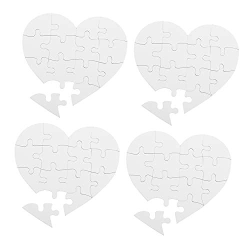 CVUTOVO 4Sätze Leeres Herz Puzzle für Teiliges DIY und Bastelspielzeug für Kreative Aktivitäten und Gestaltungen Einfach zu Handhaben und Kostengünstig CVUTOVO 4Sätze Leeres Herz Puzzle für Teiliges DIY und Bastelspielzeug für Kreative Aktivitäten und Gestaltungen Einfach zu Handhaben und Kostengünstig von CVUTOVO