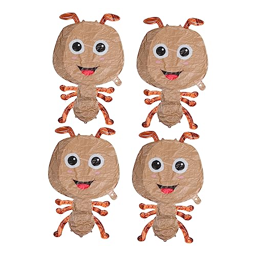 CVUTOVO 4Stücke Kindergeburtstagsballons Anit Insektenfolienballons für Babypartys Deko Tierdesigns aus Aluminiumfolie für Drinnen Draußen von CVUTOVO