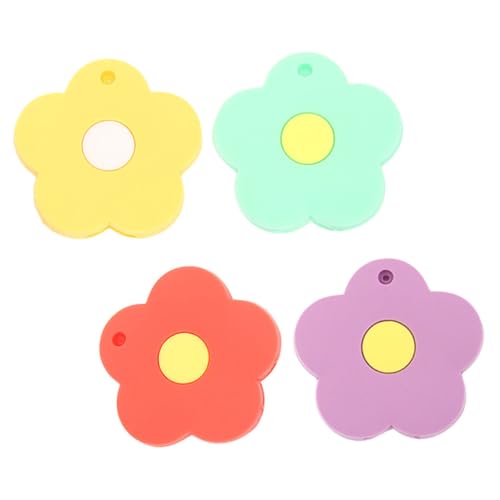 CVUTOVO 4Stücke Silikon Schlüsselkappen Blumen Design für Hausschlüssel Dekorative Schlüsselanhänger Flexible und Langlebige Schlüsselhüllen von CVUTOVO