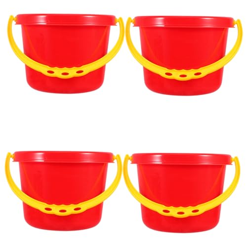 CVUTOVO 4Stücke Teiliges Kreatives Strandspielzeug aus Kunststoff für Bunte Eimer für Wasser und Sandspiele für Strand und Garten Spielend Kreativ Werden von CVUTOVO